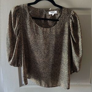 BB Dakota black and Brown Blouse